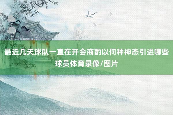最近几天球队一直在开会商酌以何种神态引进哪些球员体育录像/图片