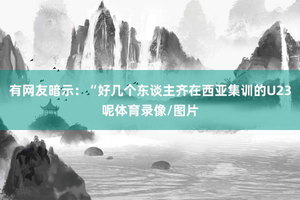 有网友暗示：“好几个东谈主齐在西亚集训的U23呢体育录像/图片