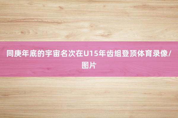 同庚年底的宇宙名次在U15年齿组登顶体育录像/图片