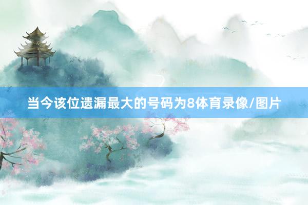 当今该位遗漏最大的号码为8体育录像/图片