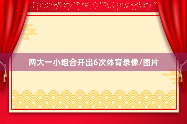 两大一小组合开出6次体育录像/图片