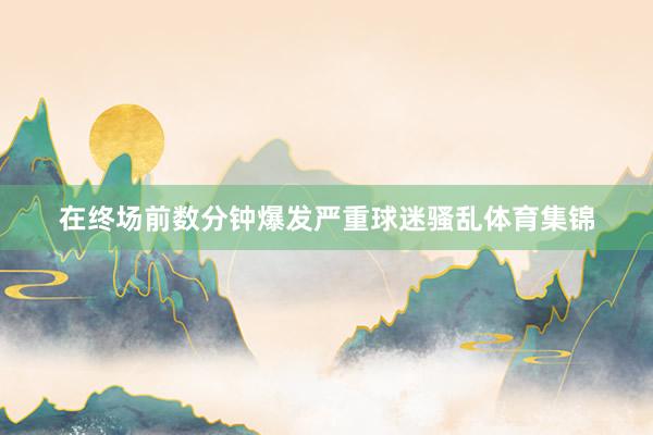 在终场前数分钟爆发严重球迷骚乱体育集锦