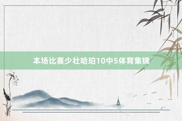 本场比赛少壮哈珀10中5体育集锦